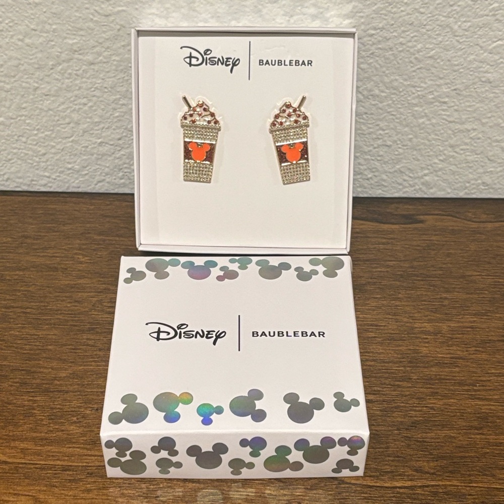 Disney BaubleBar Coffee Cup Earrings